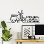 Wallity Lontano 2 Accesorio Decorativo de Pared de Metal Negro